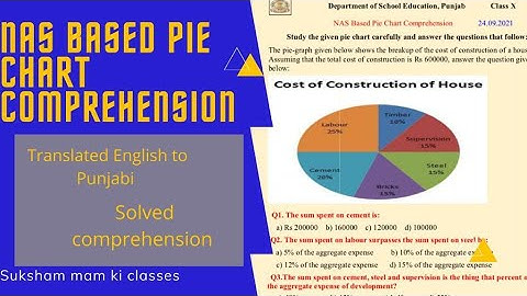 NAS BASED PIE CHART COMPREHENSION PSEB / CLASS 10 / 24TH SEPT 2021