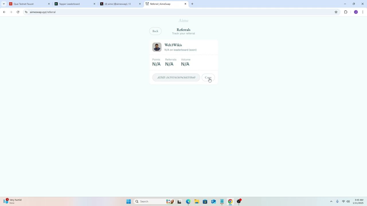 Aimeswap AI Airdrop - A Powerful DEFAI Project.