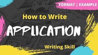 Application Letter | How to write an Application | Format | Example | Exercise screenshot 2