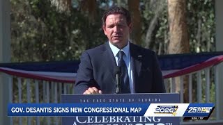 Gov. DeSantis signs rare mid-decade Florida congressional redistricting bill into law