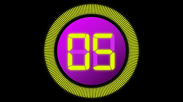 5 Second Countdown Timer with clock Ticking sound & Finish alarm beep #timer #clock #countdown