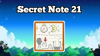 Cara Menyelesaikan Secret Note 21 Di Stardew Valley