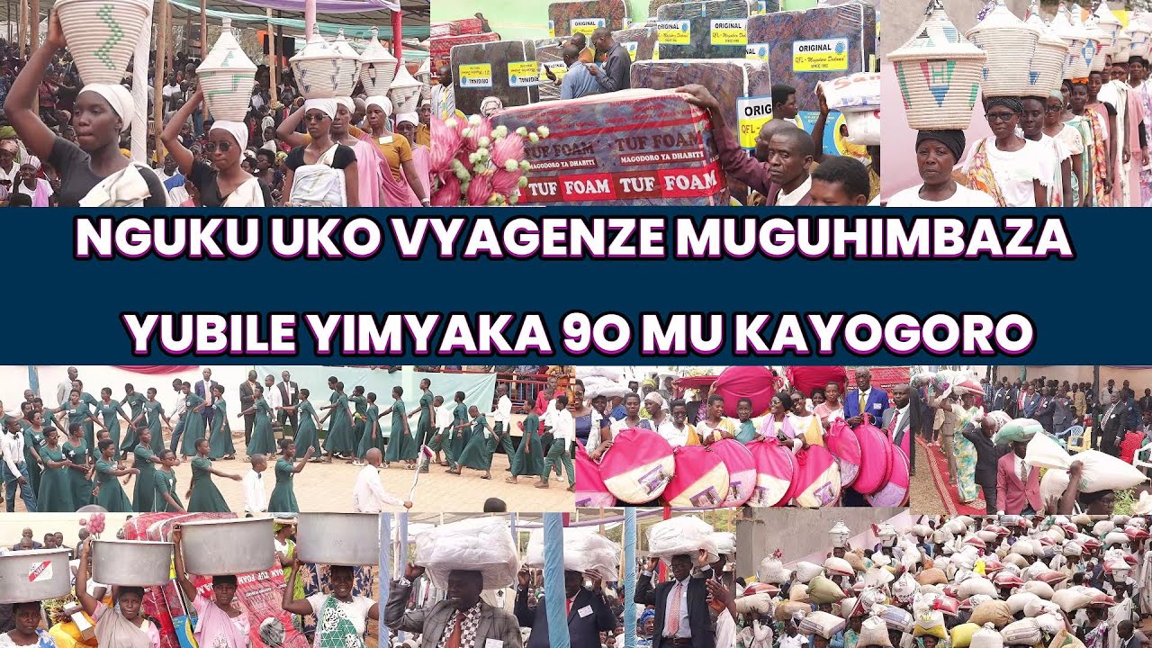 IRABIRE IBIRORI NYEZINA VYO GUHIMBAZA YUBILE YIMYAKA 90 ISHENGERO RYA PENTECOTE KAYOGORO RIVUTSE