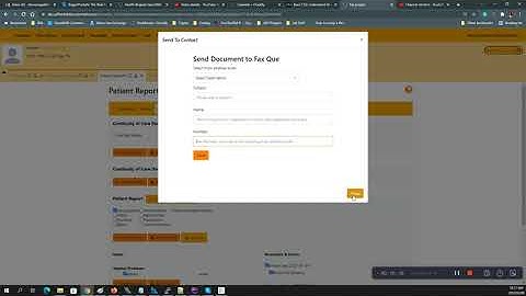 How to send a one time eFax in OpenEMR from the documo module?