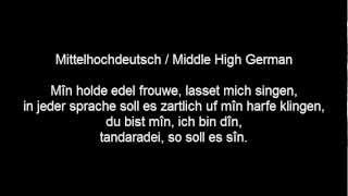 Liebeslied in 85 Sprachen – 1/2