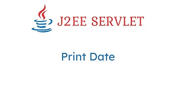 🌀 Java Servlet Program print Date