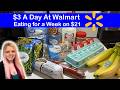 How to Eat for $21 a Week | Walmart Budget Meal Plan | Emergency Grocery Haul