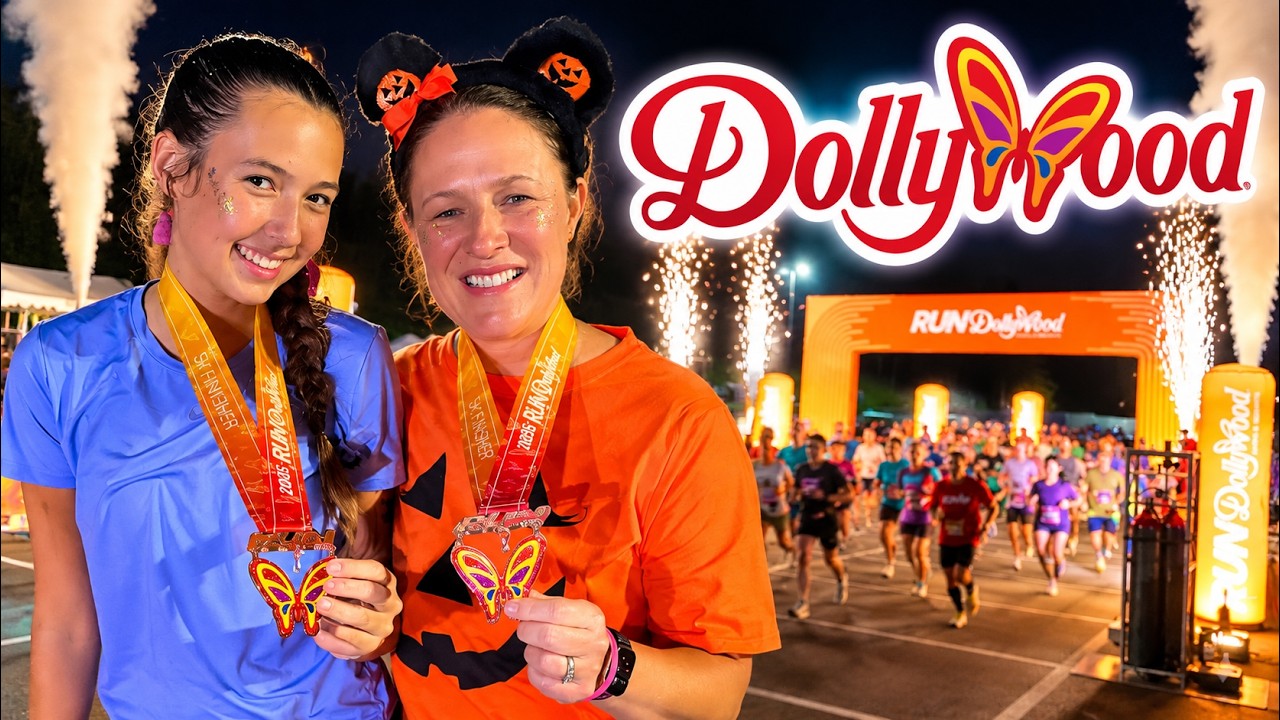 RUN DOLLYWOOD Race Weekend | Full 5K Course At Night, NEW Merch, Characters & More!