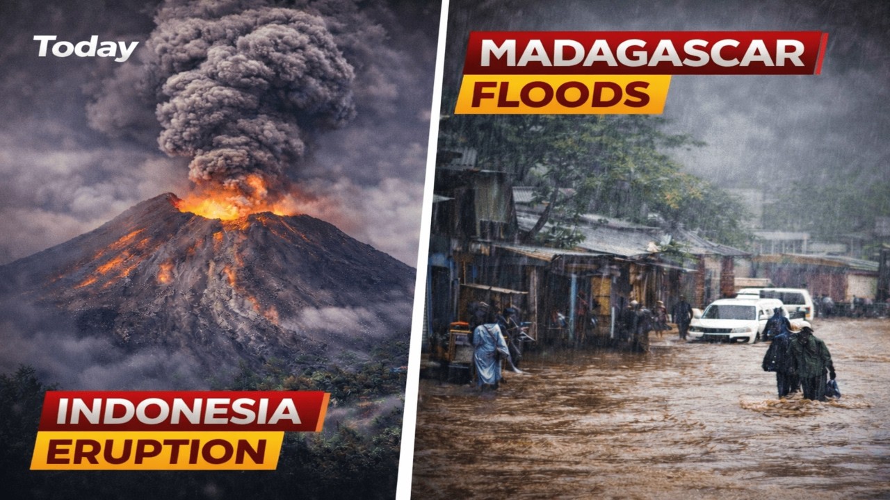 На Мадагаскаре наводнение после циклона Фития | Обновленная информация о вулканах и землетрясениях