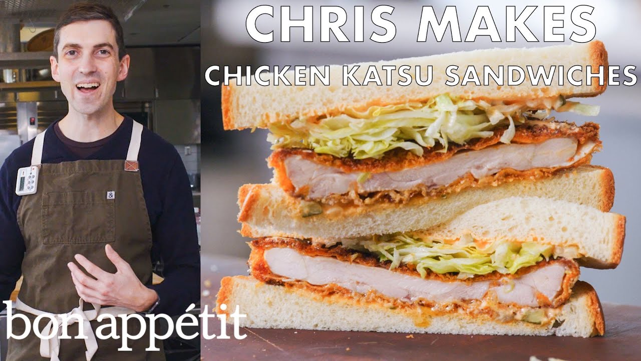 Chris Makes Spicy Chicken Katsu Sandwiches   From the Test Kitchen   Bon Apptit