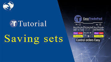 Saving sets files in EasyTradePad - one-click trading panel for mt4 and mt5