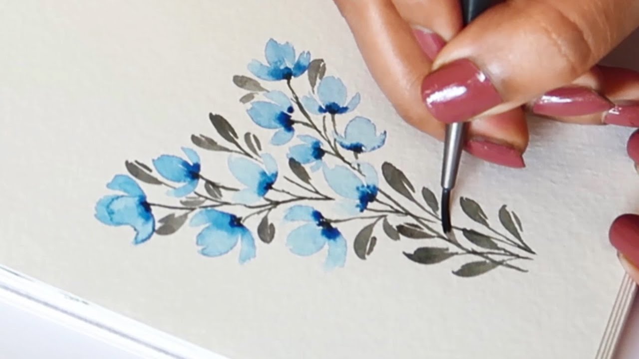 Watercolor Paintings Of Flowers For Beginners