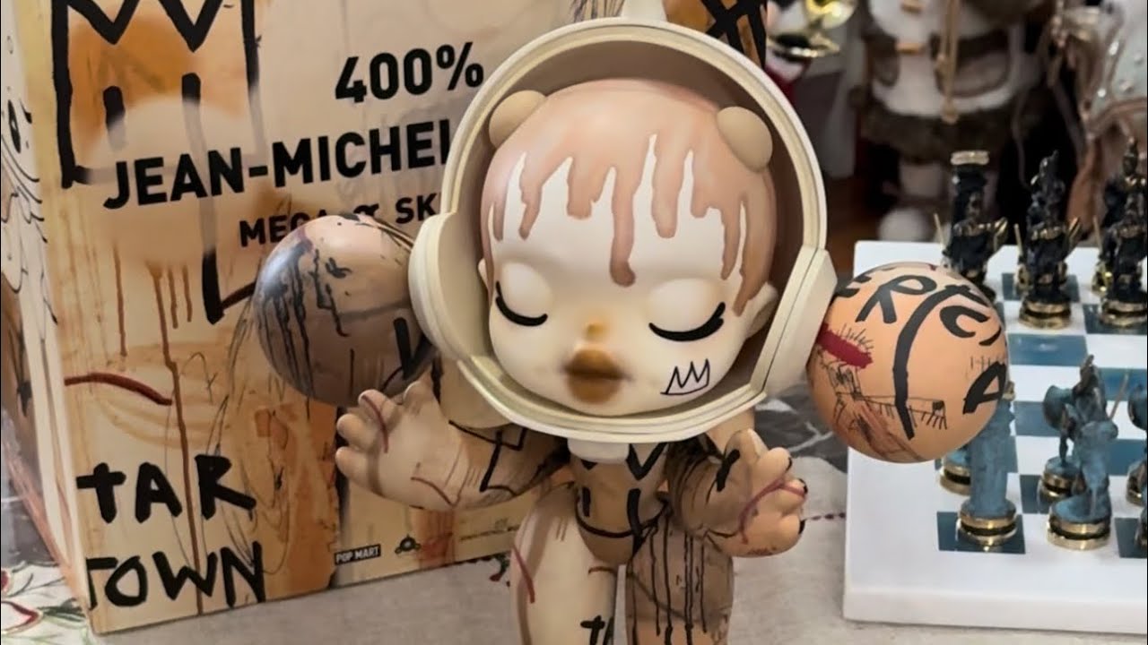 UNBOXING Mega Skull Panda, (PopMart) Jean-Michel Basquiat 400