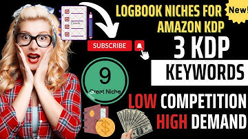 3 Profitable Amazon KDP Keywords Log Book #kdp  #kdpkeywords  #makemoneyonline