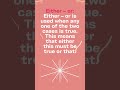 Use Either Or Neither Nor Rule 5 Use Either Or Neither Nor Rule 5