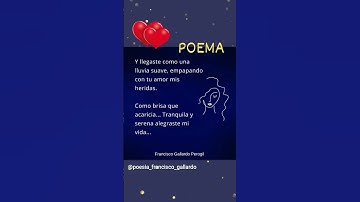 Thumbnail of Un Poema para tu Alma ❤️ #poesia #poemas #amor #poesia