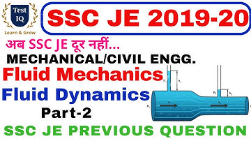 Fluid Dynamics || Fluid Mechanics || ssc je previous questions || part-2