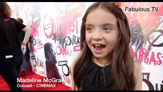 Madeline McGraw at CINEMAX's "Outcast" red carpet on Fabulous TV