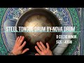 Relax music steel tongue drum by Nova drum. D minor scale(tank drum, steel tongue drum,глюкофон)