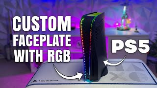 PS5 Custom Faceplates and RGB lights. Fit them EASILY