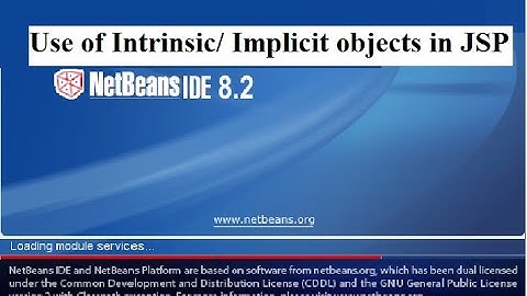 Use of Intrinsic/ Implicit Objects in JSP