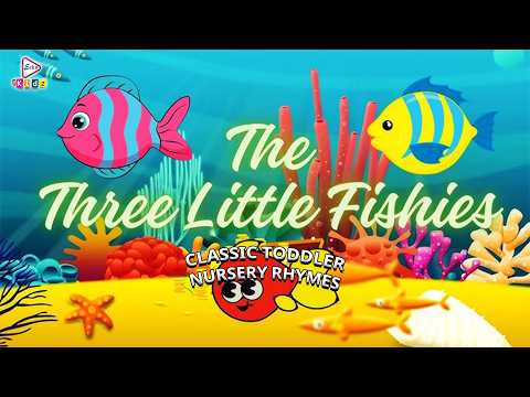 THREE LITTLE FISH | Fun Underwater Counting Song for Kids | Nursery Rhymes