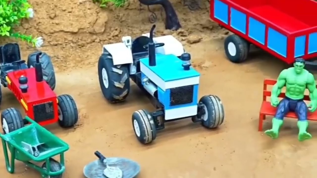 Удивительные игрушечные тракторы и мини-ферма | Миниатюрное фермерство 