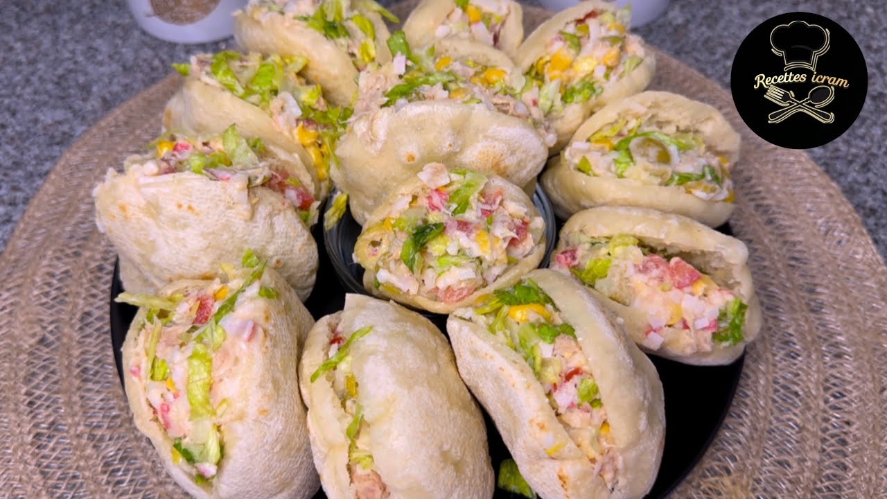 Panecillos de 3 ingredientes + Relleno salado (Batbuts) Especial Ramadán fácil de hacer y riquísimo 