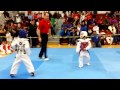 Awesome 7 Year Old Taekwondo Sparring Match -