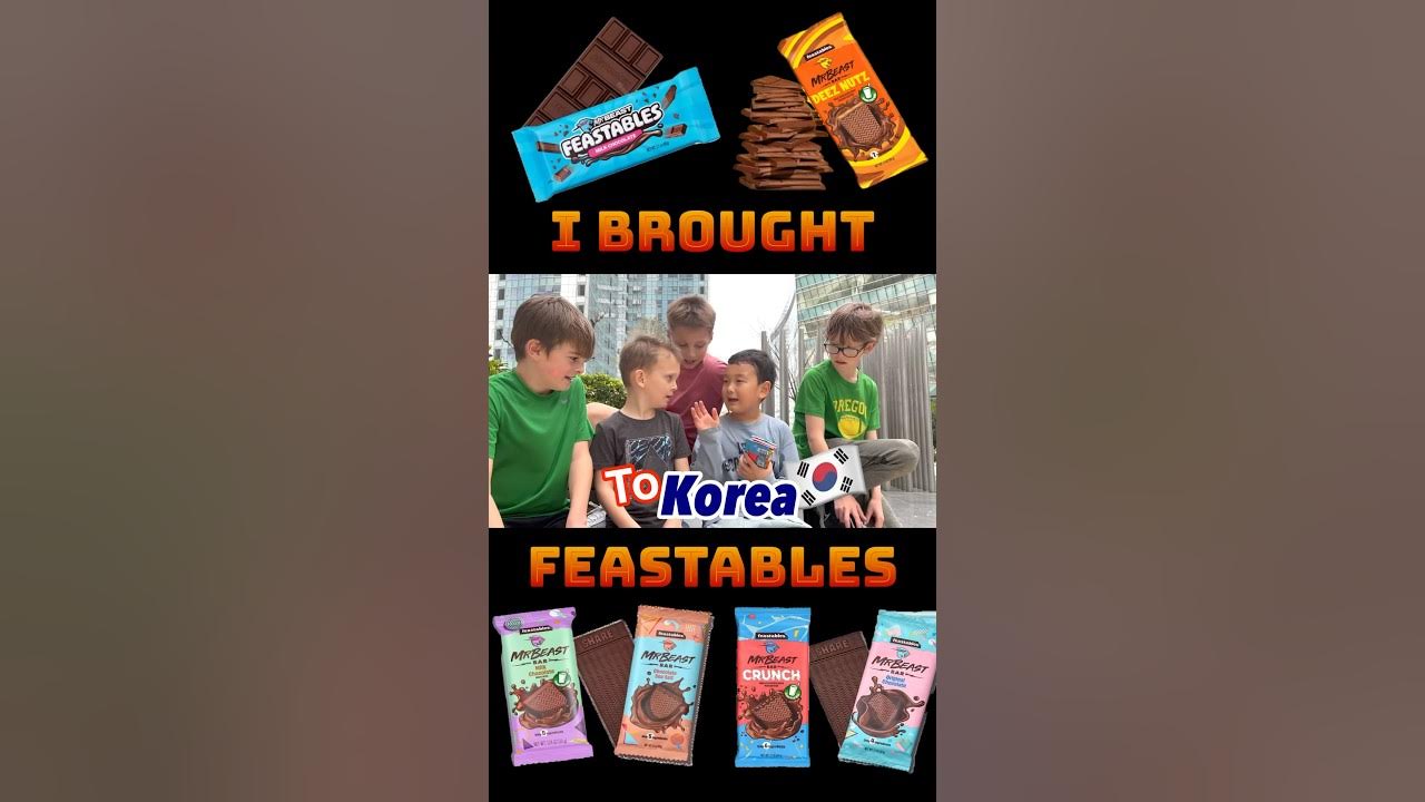 Feastables Chocolates Review - 미스터비스트 초콜릿 피스터블 리뷰 - YouTube