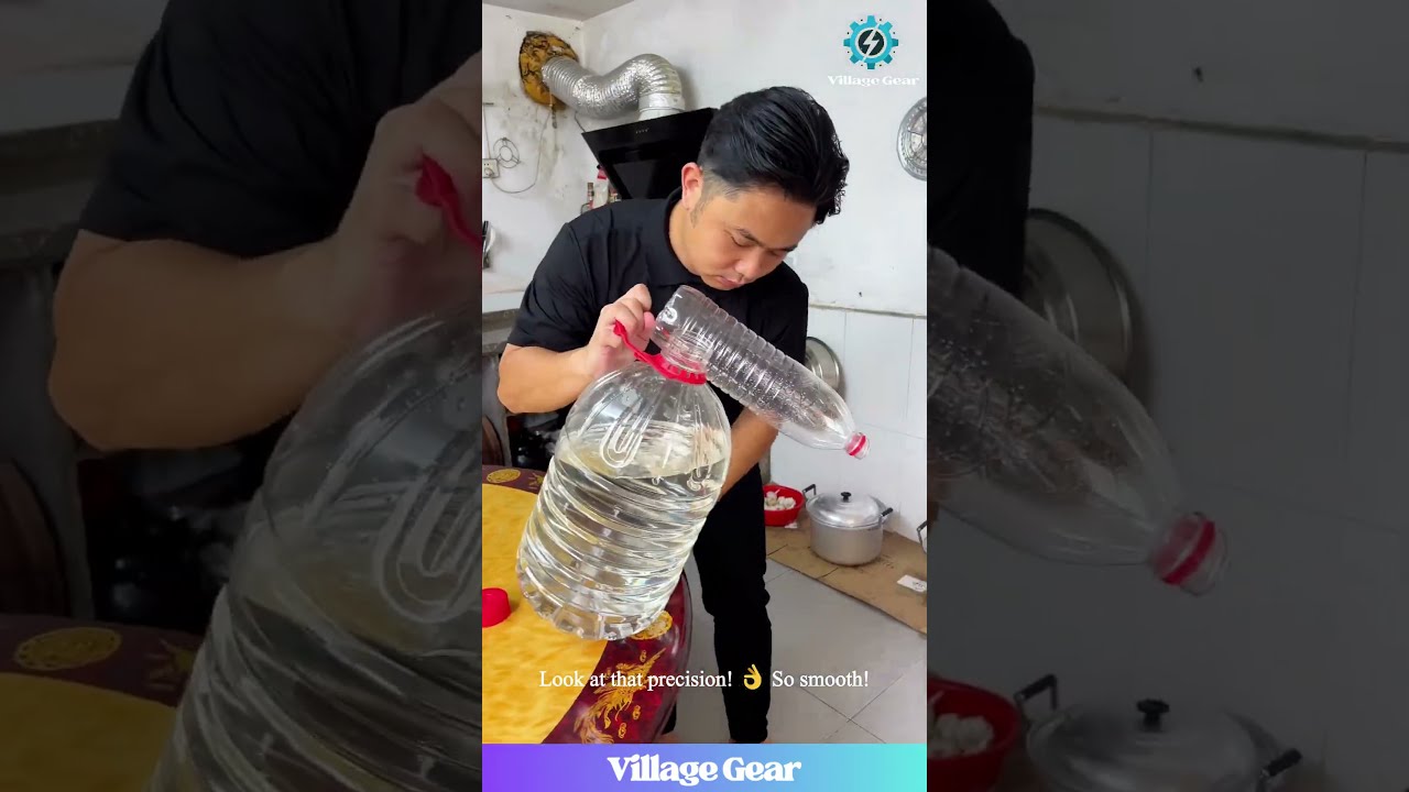 Big Bottle Pouring Problem SOLVED This DIY Spout Is GENIUS Diyhacks Lifehack101 Recycle
