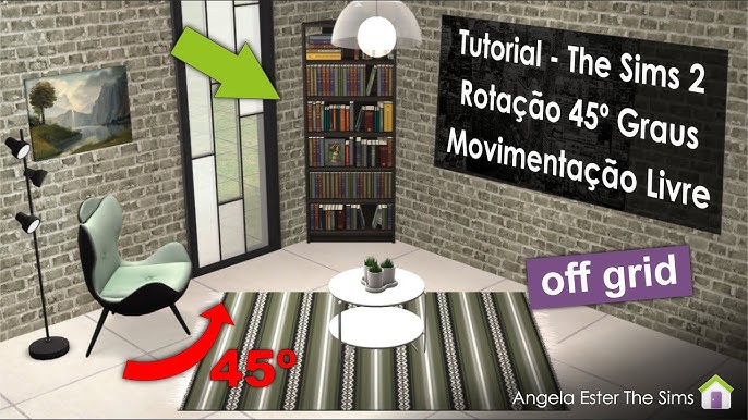 Tutorial Center objects and reduce the grid in The Sims 2 game