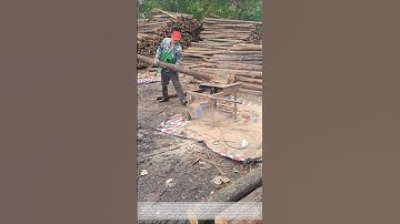 Chipping wood stakes – good tools and machinery make the work more efficient