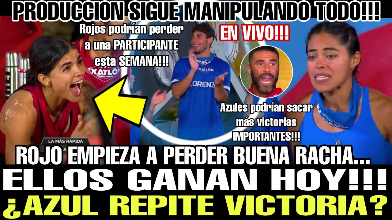 😱 ELLOS GANAN TODO HOY!! ¿AZUL REPITE VICTORIA? ROJO PIERDE AVANCE 13 EXATLON ESTADOS UNIDOS 2025