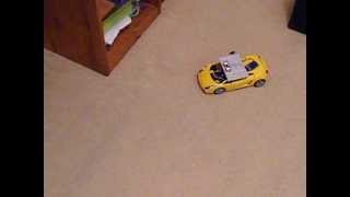 Autonomous Arduino car with Adafruit motor sheild and HCSR04 ping sensor