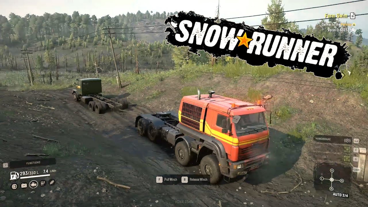 SnowRunner Farm Swim Mission Timelapse YouTube