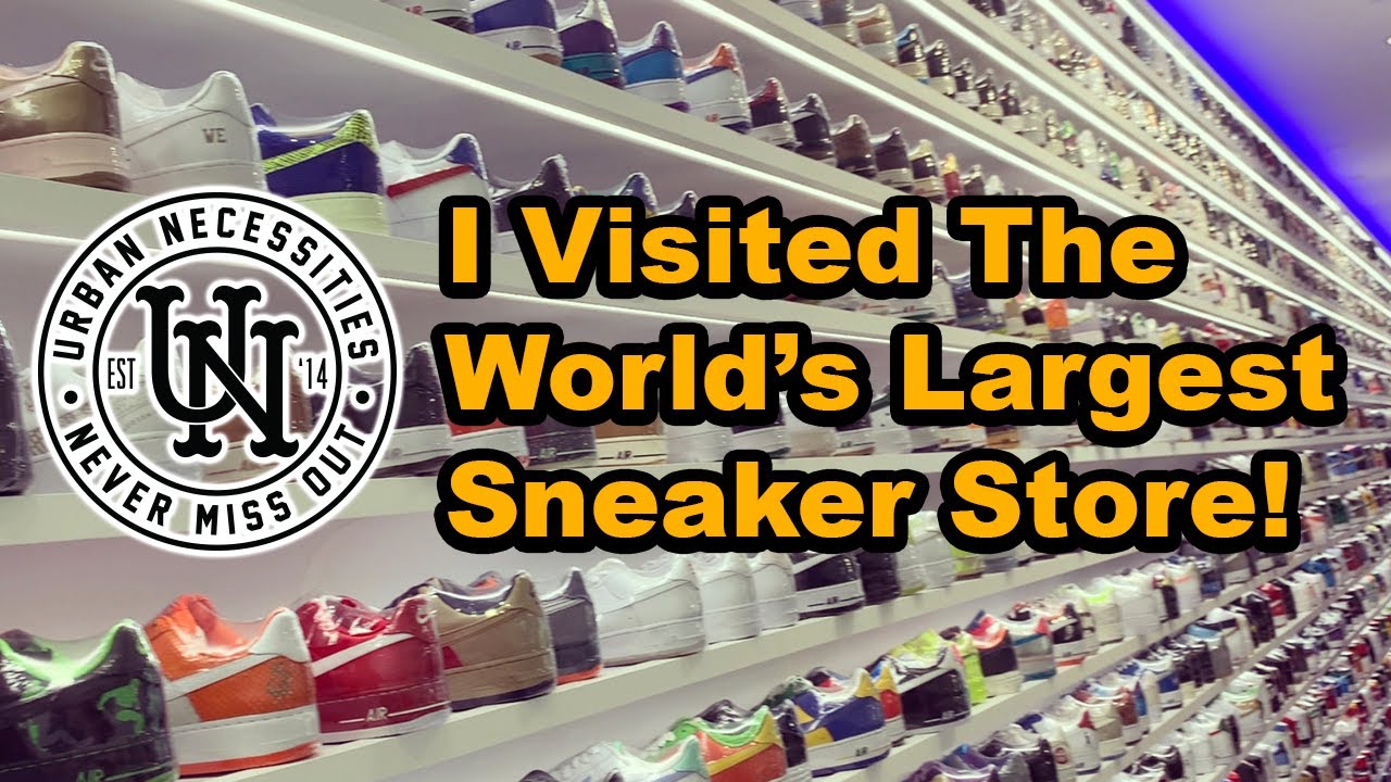 My Visit to Urban Necessities in Las Vegas - The World's Largest Sneaker  Store 