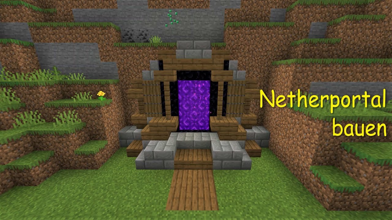 Wie baut gestaltet man ein Netherportal in Minecraft?! - YouTube