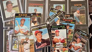 Complete 1971 Topps Baseball Set - Black Border Beauty and Action Shots Content