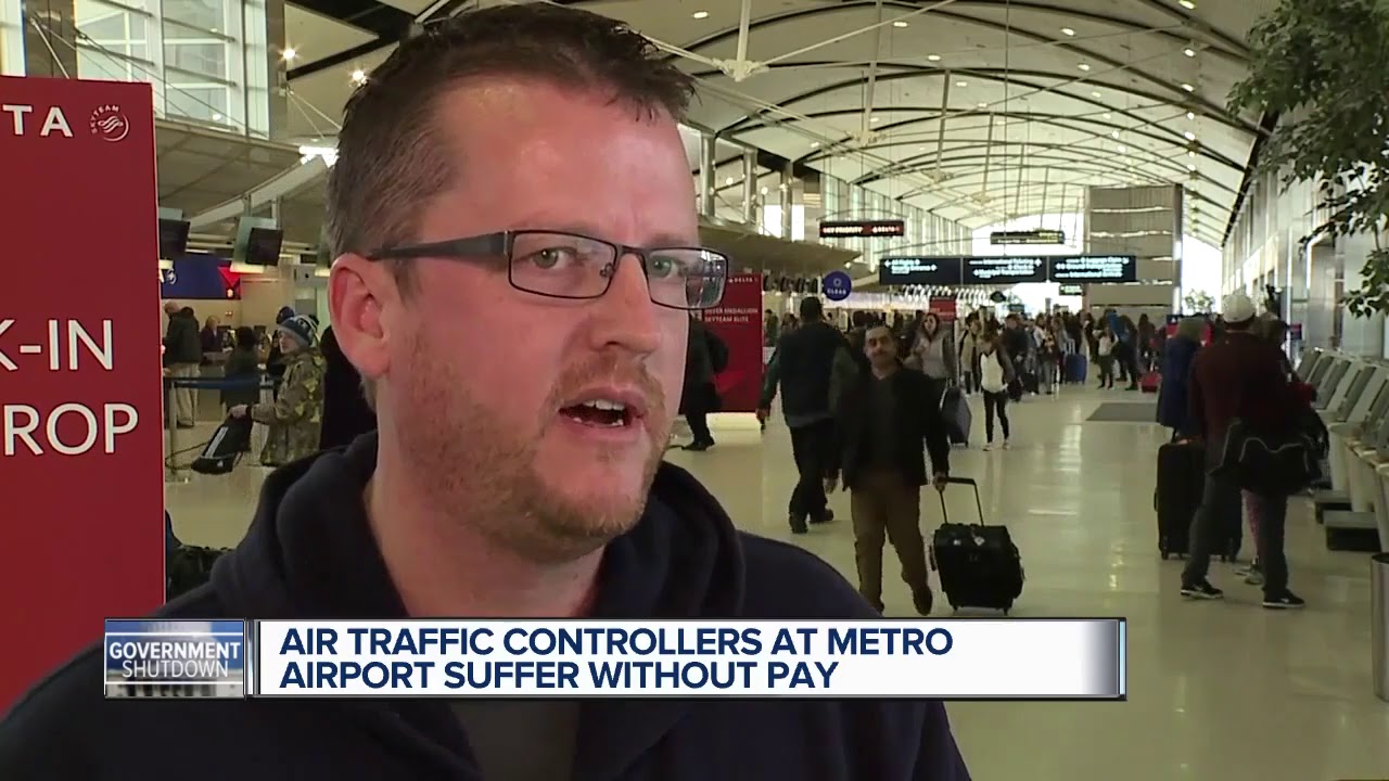 Air traffic controllers at Detroit Metro Airport hit hard by government shutdown