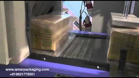 Semi Automatic Web Sealer with Shrink Tunnel Machine Boxes