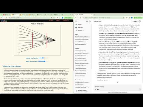 Experience the Ponzo Illusion Simulation on BioniChaos.com | See Visual Perception in Action by BioniChaos