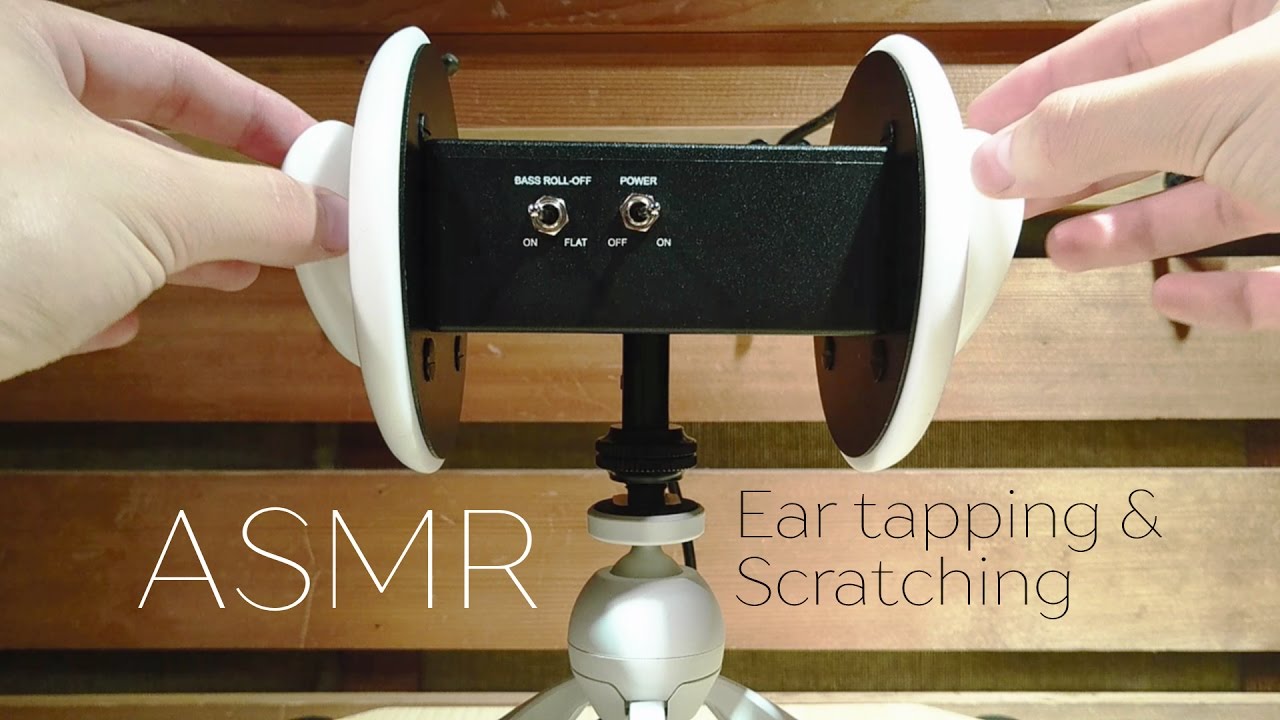 音フェチ[ASMR]耳を叩く音と擦る音(Ear tapping & scratching)