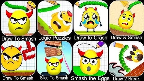 Draw to smash game 🎮 challange pupple games Logic Puzzles Draw to Crash Slice to Smash Draw 2 Break 
