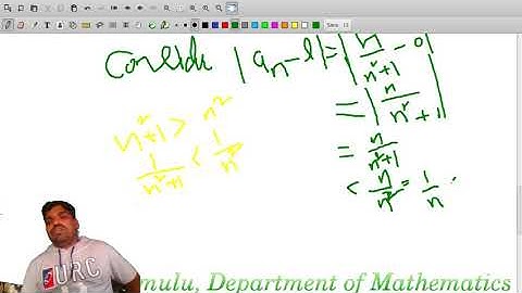 Real Analysis Lecture-13 on Problems of Limit Theorems of  Sequence by Dr. P. Ramulu