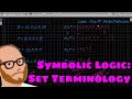 Logic – Part 16 – Set Terminology