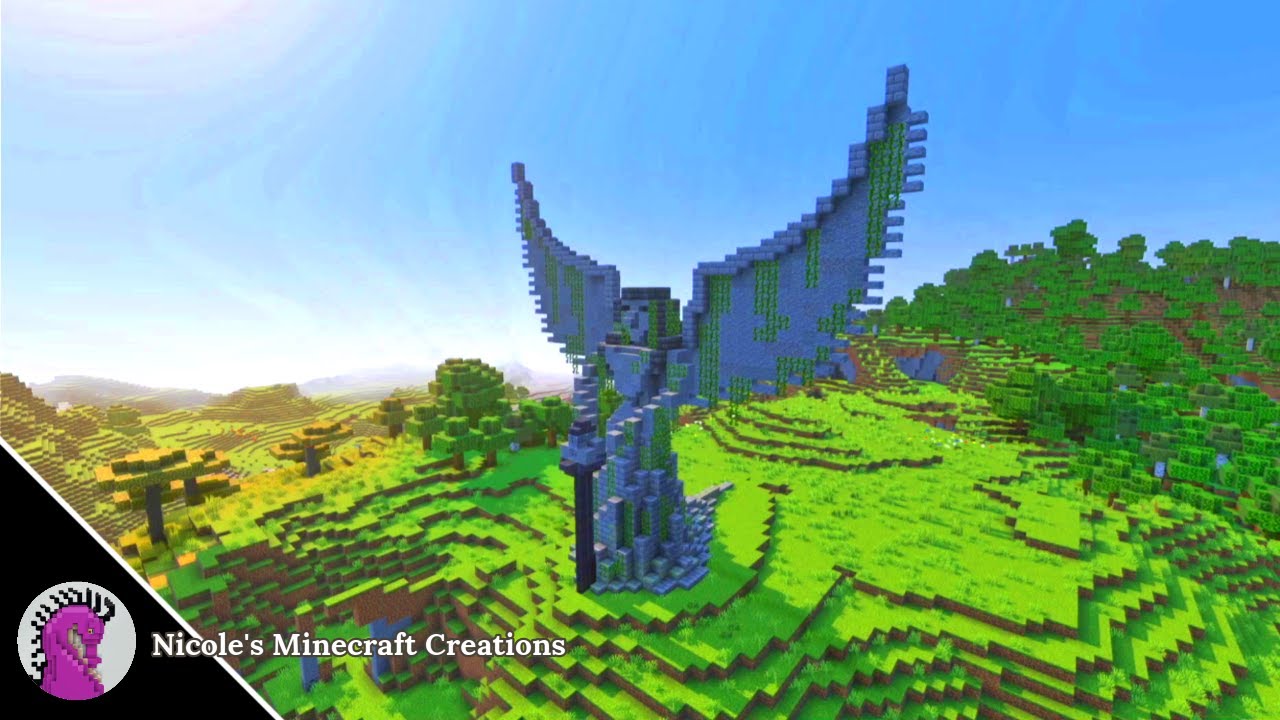 How to build an Angel statue | New Improved Tutorial | Minecraft - YouTube