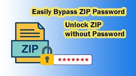 ZIP Password Unlocker -- Easily Bypass ZIP Password |Unlock ZIP without Password