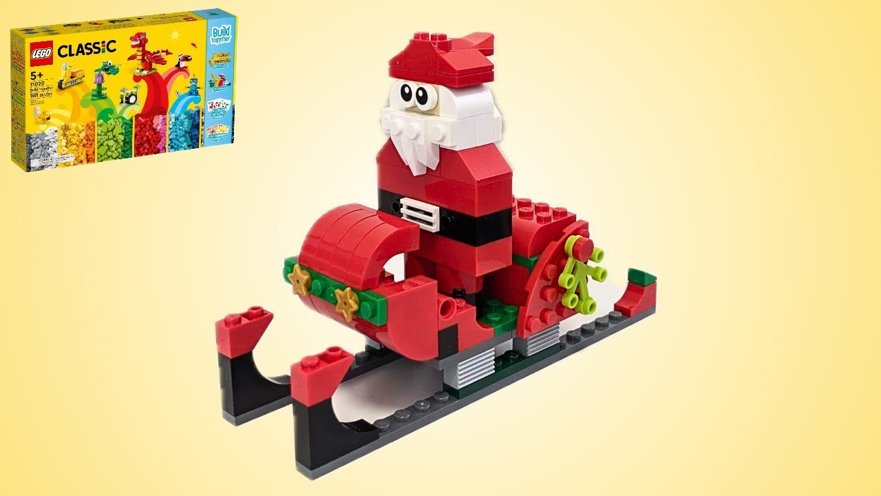 How to make Santa and his sleigh with Lego 11020 - YouTube
