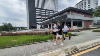 Drive along Jalan Kemajuan in Petaling Jaya, Malaysia
